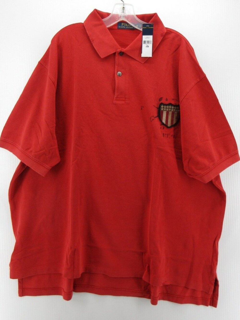 Polo Ralph Lauren Polo Shirt 3XB American Flag Eagle Distressed Crest